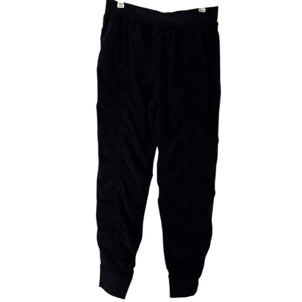 Athleta Black Ruched Leg Attitude Pants size 14 - Picture 7 of 10